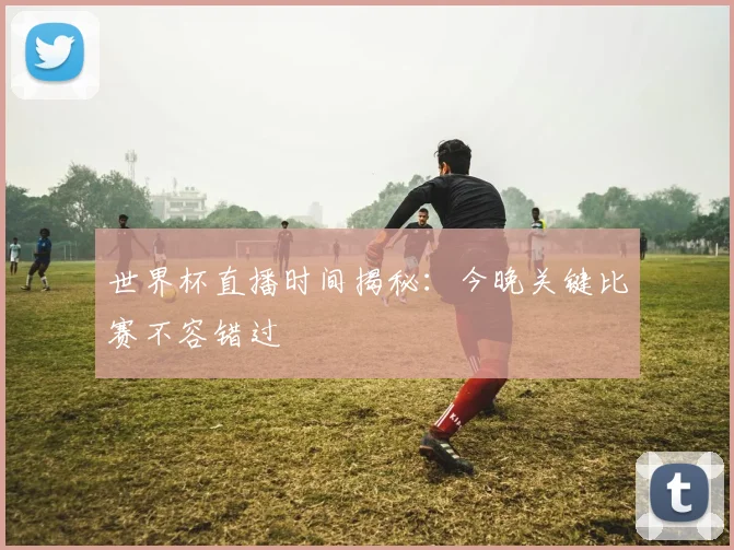 世界杯直播时间揭秘:今晚关键比赛不容错过
